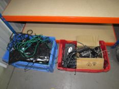 Large quantity of associated computer cables and adapters to 2 crates – Located Leeds