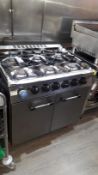 Buffalo Stainless Steel Commercial Gas 6 Burner Oven Range (Disconnection Required by a qualified