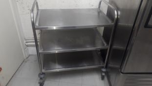 Stainless Steel 3 Tier Service Trolley - Located on 1st Floor
