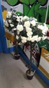 Artificial Rose Plants (x4)