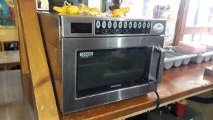 Samsung CM1929 Stainless Steel 1850w Commercial Microwave (2019) Serial Number AIWH7WAM600054X