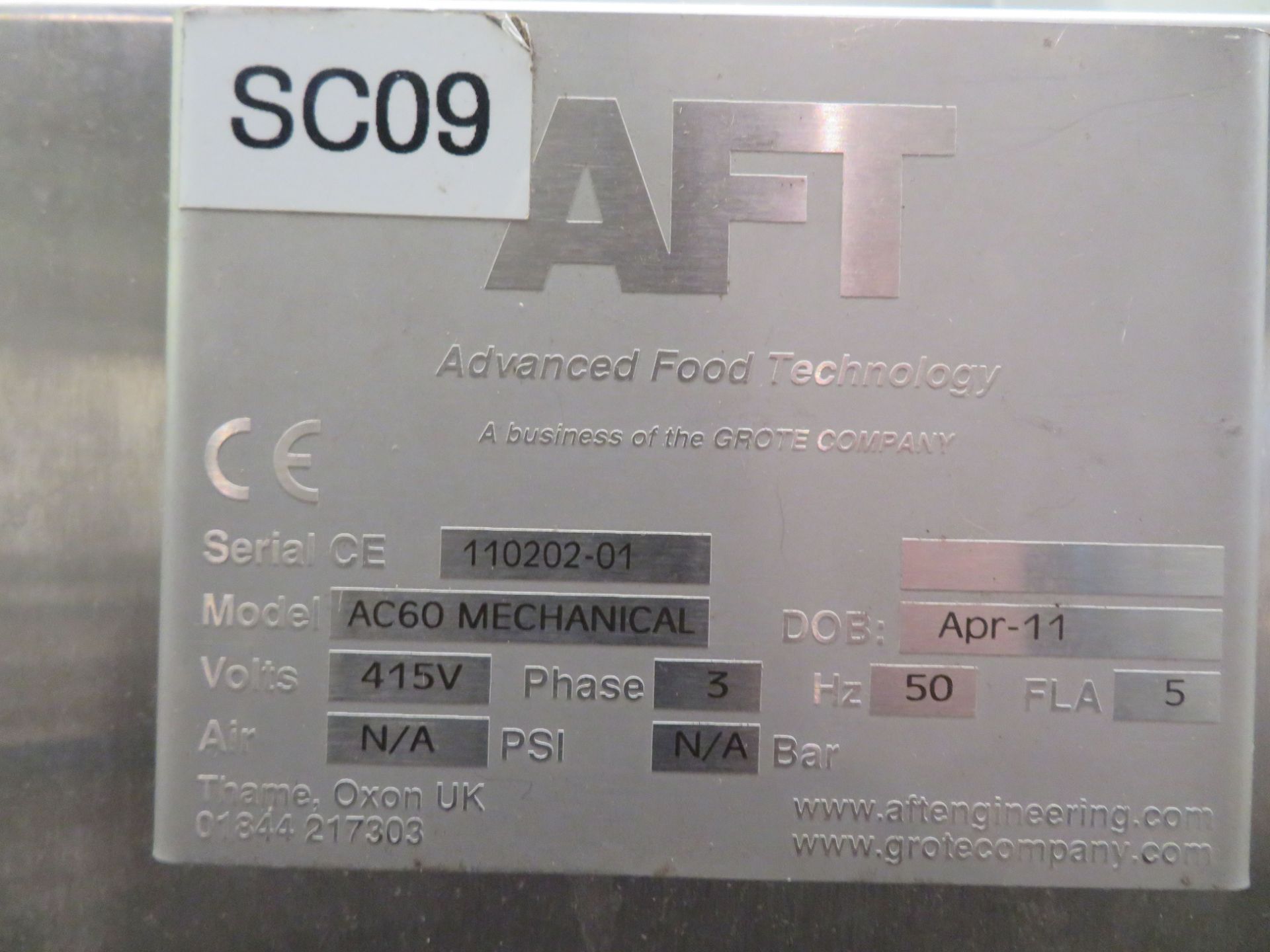 2011 AFT AC60 Mechanical Sandwich Orientation and Cutting Machine - Image 6 of 6