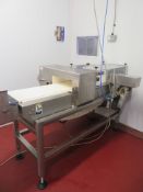 2013 SNB Metal Detector with Acrylic Belt Conveyor and Reject Arm 350 x 100mm aperture