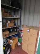 Contents to storage cube including mounting foam,