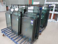 Quantity of various double glazed glass units to 2