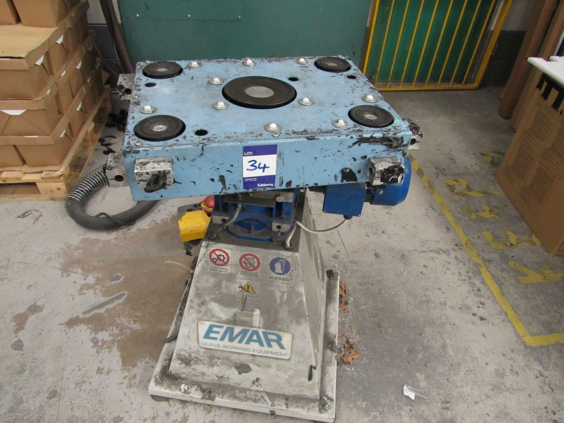 EMAR M116 rotating suction worktable, Serial numbe