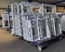 4 x stock trolleys & contents to include assortmen