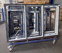 2 x stock trolleys to include assortment of window
