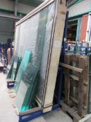 Floor Mounted Steel glass frame with 38 Sheets 4 x