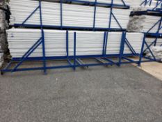8 x Blue ‘Forkable’ profile stillages, approx. 6m (photos for illustrative purposes)