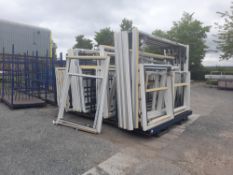 Quantity of UVPC window frame enclosures, to 5 stillages (stillages INCLUDED)