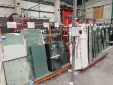 Quantity of various glass sheets and double glazed