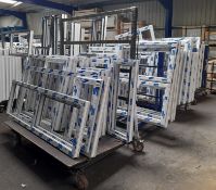 4 x stock trolleys to include assortment of window