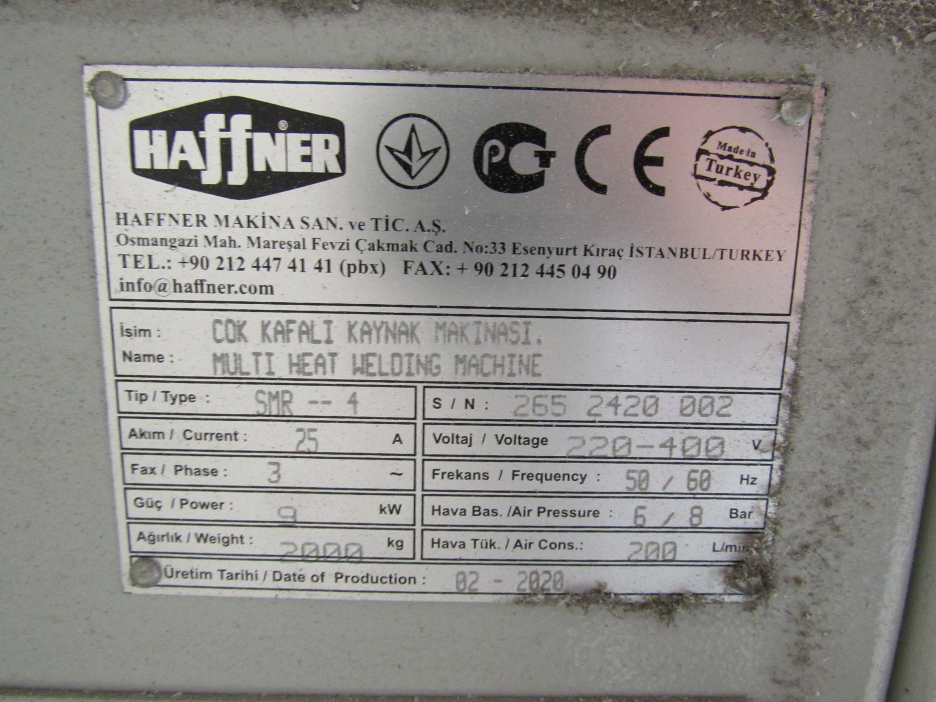 Haffner SMR-4 head Automatic inline welder, Serial - Image 6 of 6
