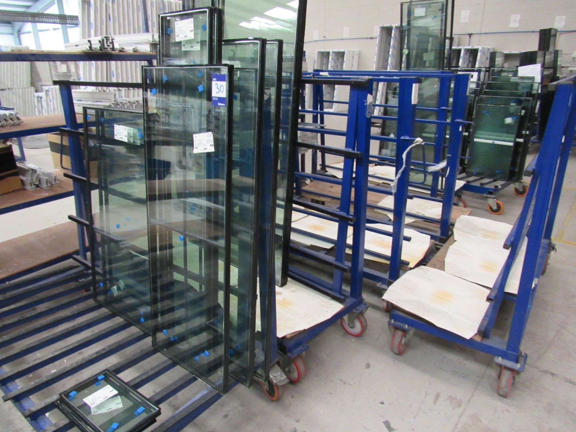 7 various mobile glass frames with quantity of gla - Image 2 of 2