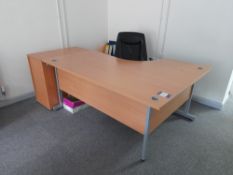 Remaining contents to office to include 3 x desks,