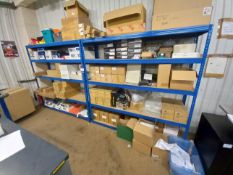 2x Bays of Boltless Shelving, A Boltless 2-tier Table and A 2-tier Trolley