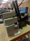 Automecha MFG Accufast KT2 Double-Head Tabbing Machine, Pitney Bowes SE-900EI Inserter/Feeder, Super