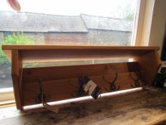 Coat hocks with shelf