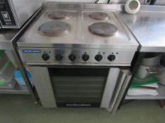 Blue Seal Turbofan 4 ring electric cooking range