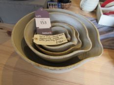 Set 5 handmade measuring bowls