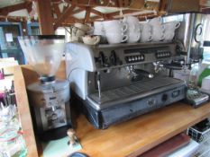 2 cup espresso station with Mahlkonig coffee grinder