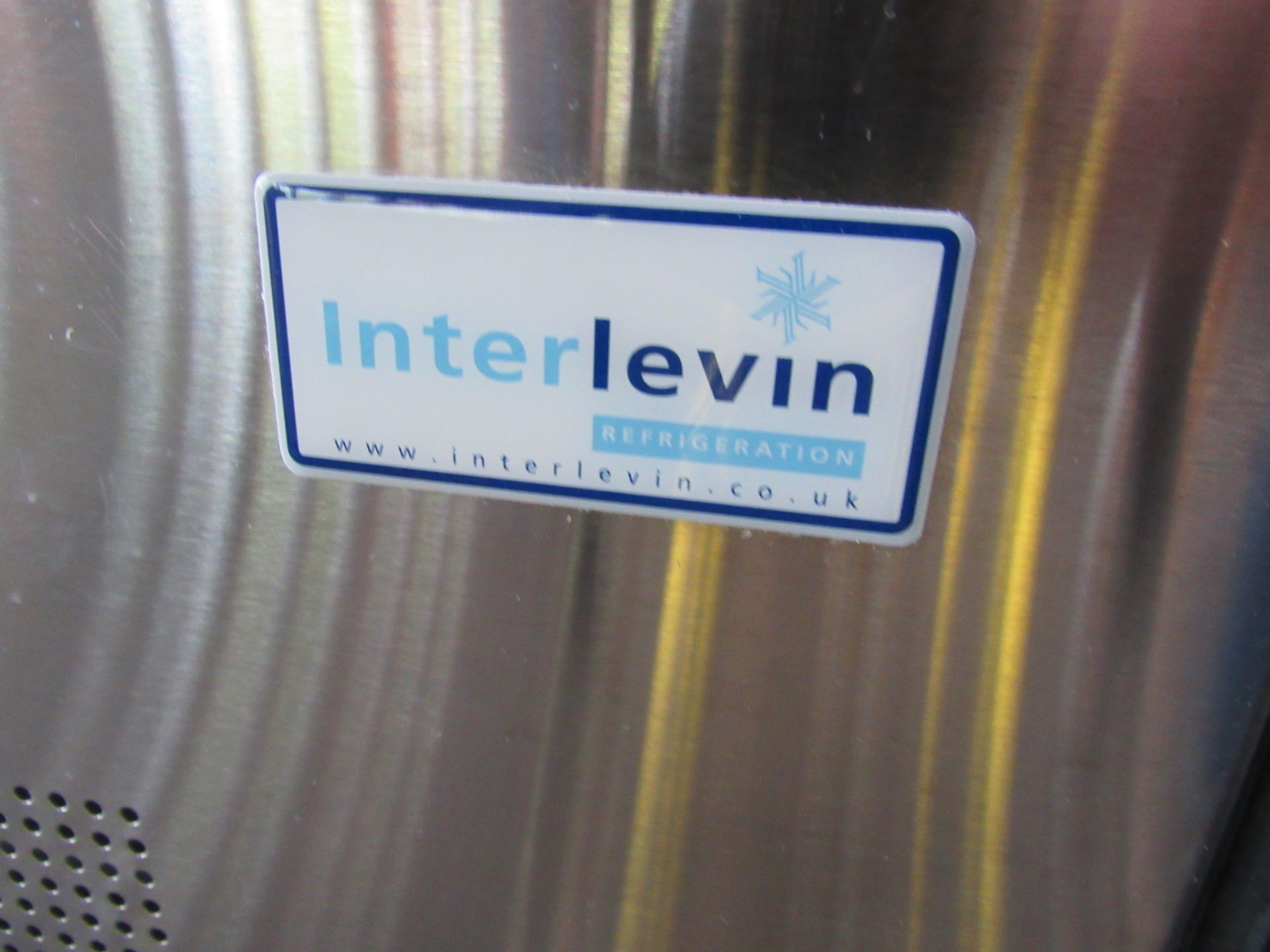 Interlevin LPD1200F glass chiller display chiller- 3 shelf- 1.25x 0.75x0.75m. - Image 6 of 6
