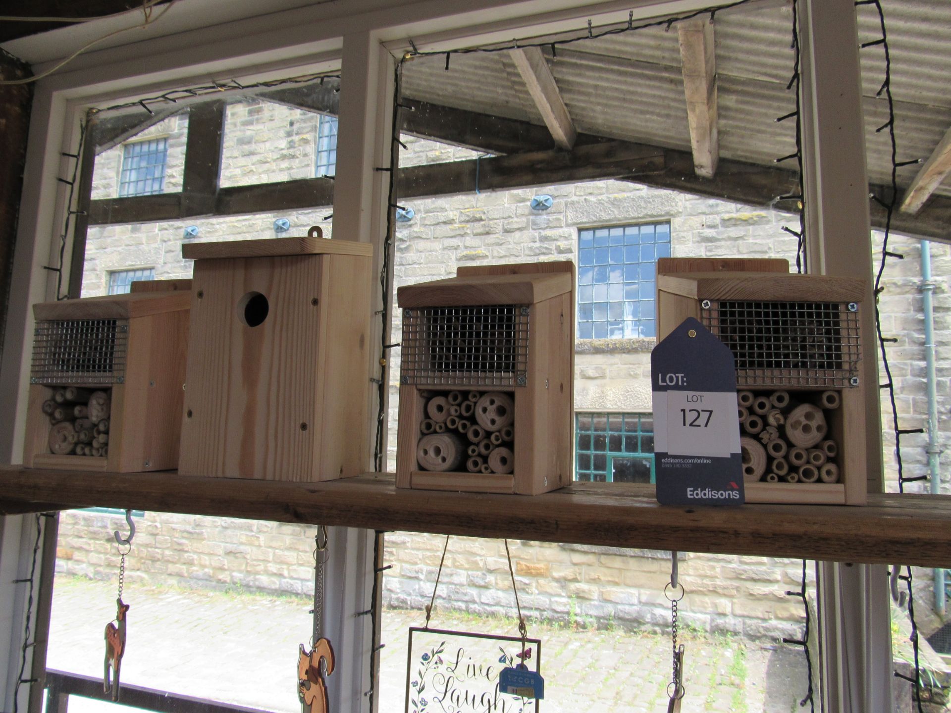 Bird box and 3 insect houses