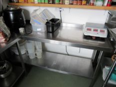 Stainless Steel Prep table with undershelf