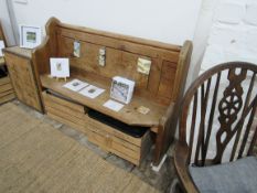 Pine Chapel Pew 1.2M (Studio)