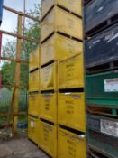 24 Yellow Metal Stillages