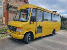 Mercedes Benz 614D based converted mobile food outlet, Registration Number R128 AWF, Non Runner, V5,