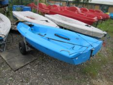 RS Quba Dinghy with launching trolley