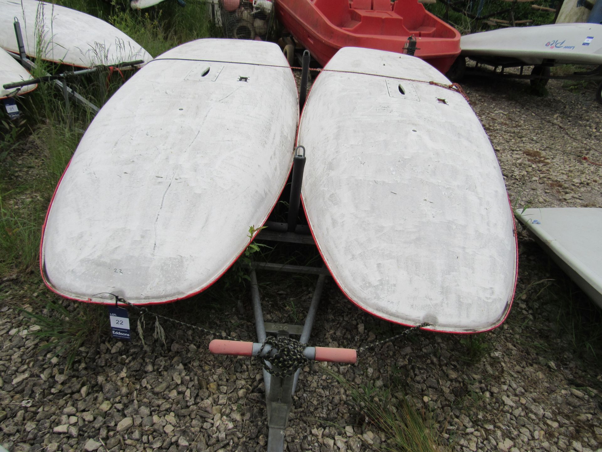 2 TOPPER BOATS with Trailer Asset Number W8020 - Image 2 of 3