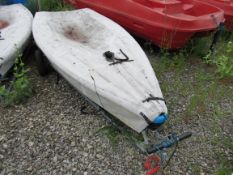 RS Quba Dinghy with launching trolley Asset Number W8163