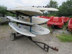 7 Windsurfer boards with Trailer Asset Number W8039