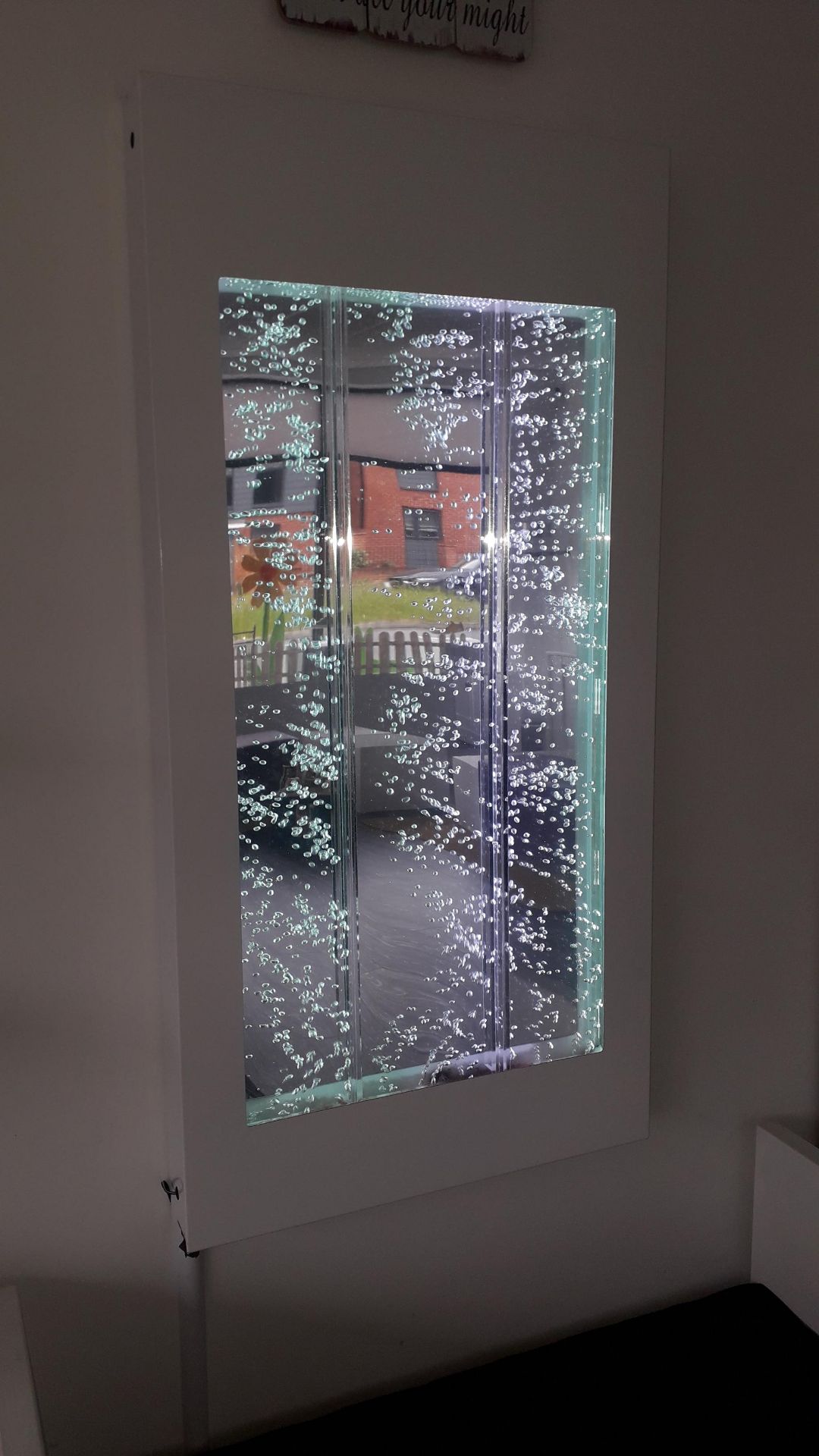 Wall mounted Sensory bubble light up mirror