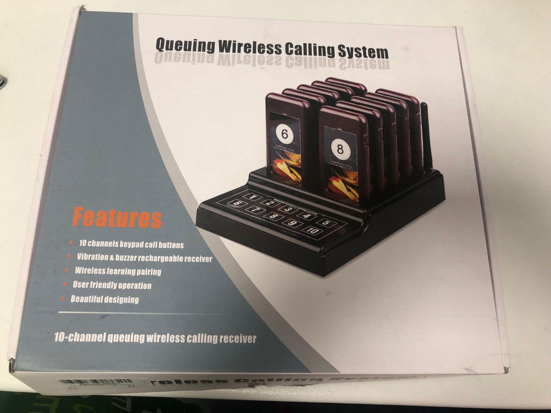 10-Channel queuing wireless calling receiver syste - Image 3 of 3