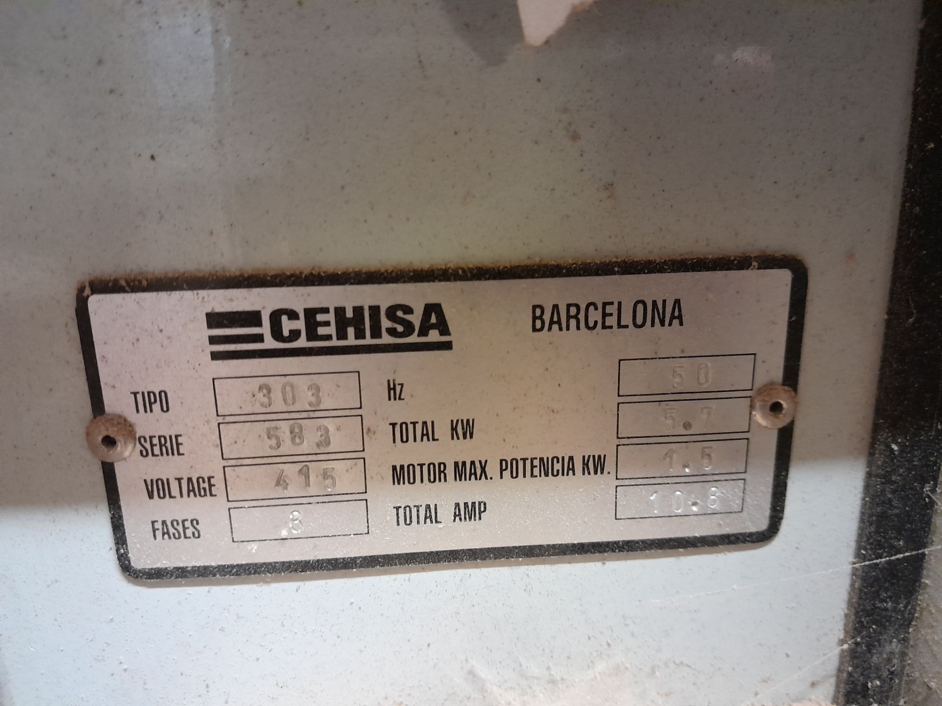 Cehisa Model 303 Edgebander, 583, 5.7KW with Wood - Bild 5 aus 9