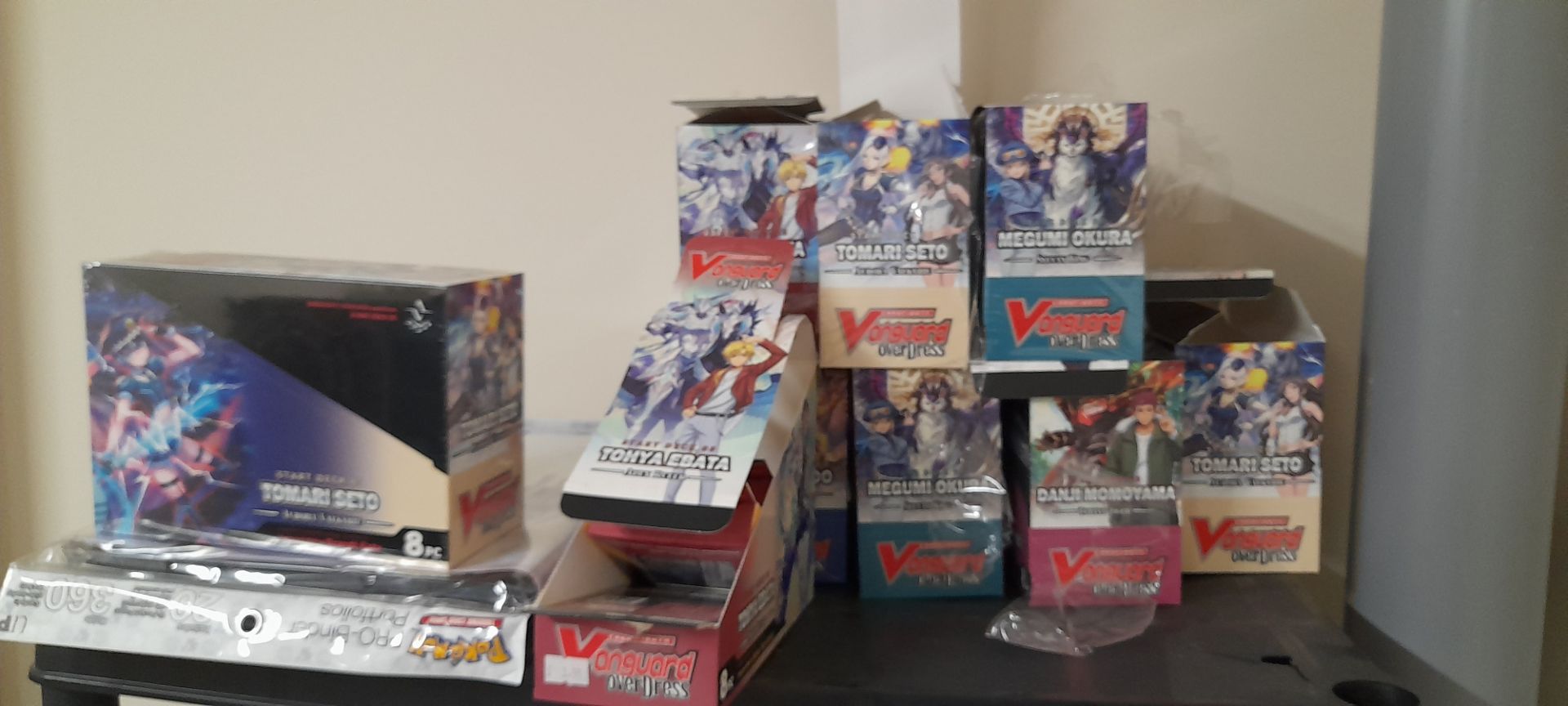 Contents of Five tier plastic shelving unit and metal display stand to include Vanguard CardFight, - Image 2 of 6