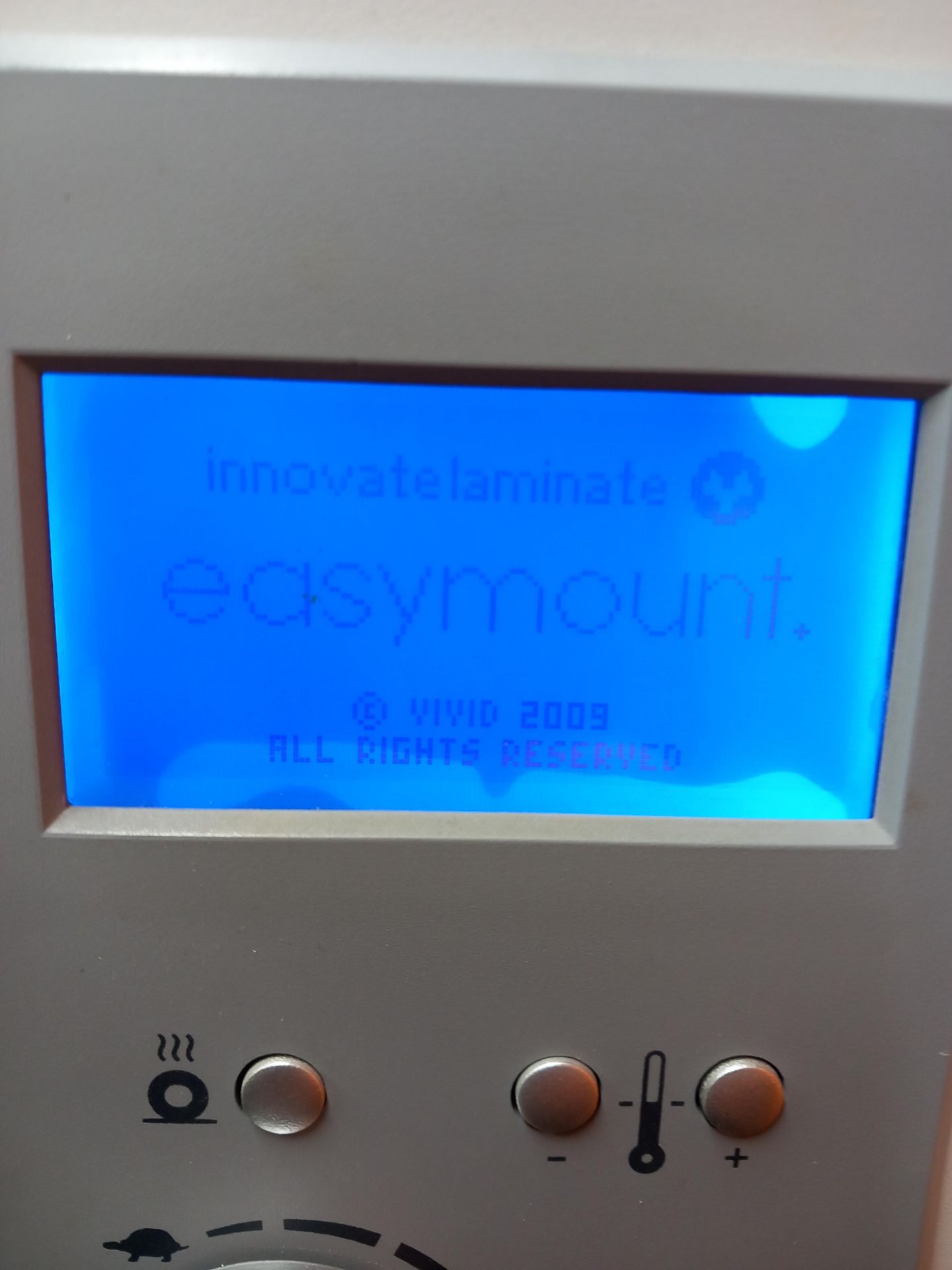 Easymount Hot Laminator Year 2009. And various half rolls of laminate - Image 4 of 6