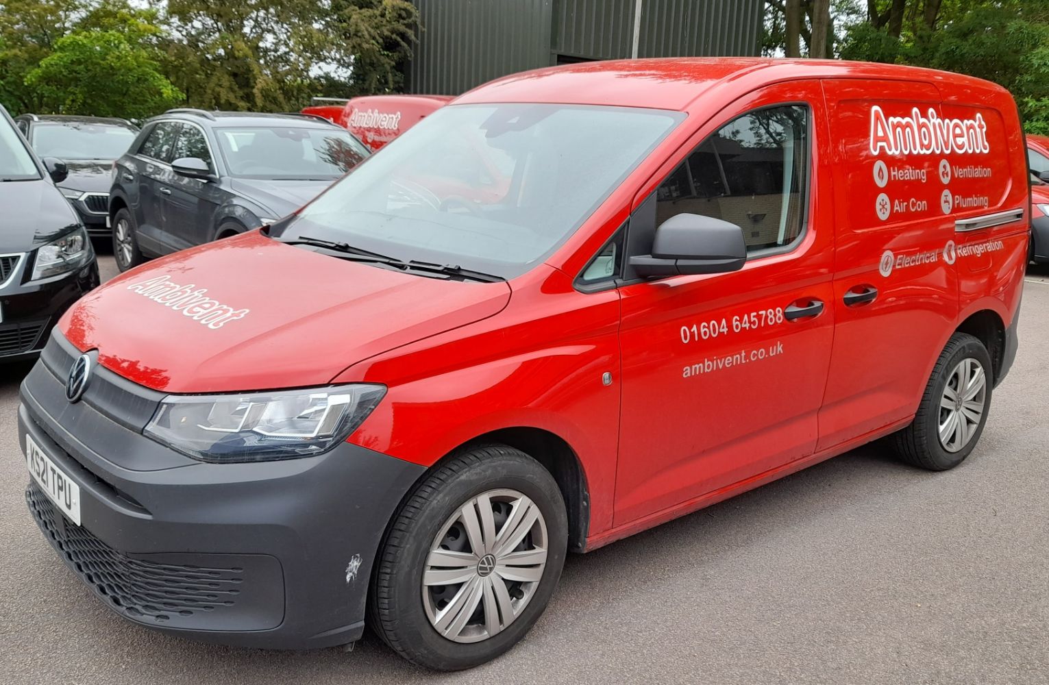 13 VW Caddy Commerce/Sportline Vans (22/15), 2 VW Transporter Vans (20), Plant & Equipment