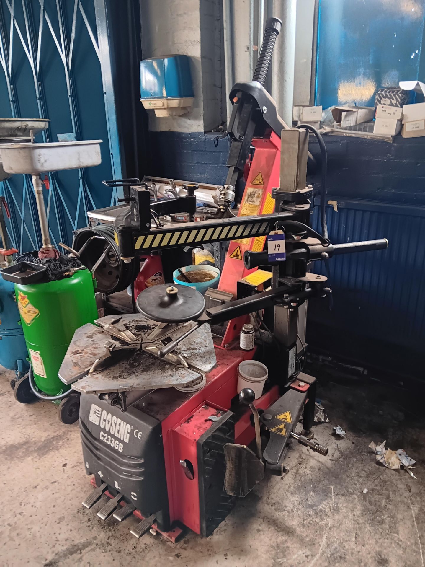 Coseing C233GB Tyre Changer Serial number CA17030126-2017 with Naar Assist Arm - Image 2 of 3