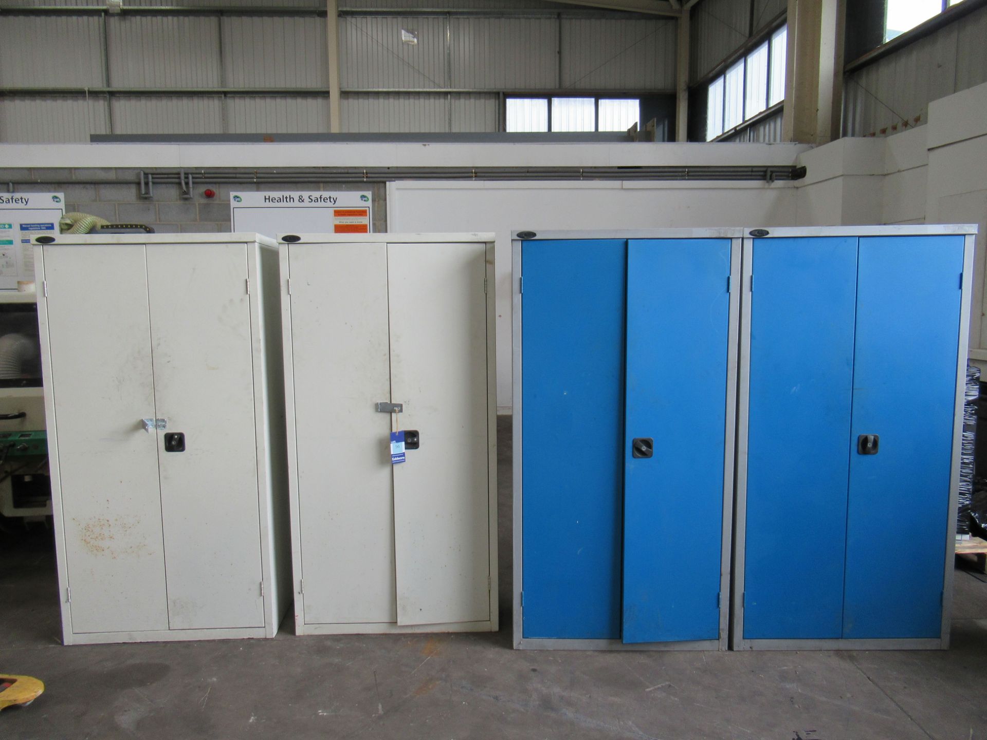 4x Metal Storage Cabinets & Contents.
