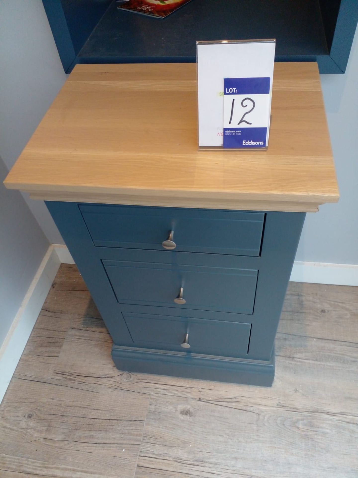 Beech top painted drawer unit 50cm x 82