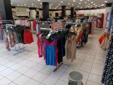 Loose Contents of Store Including Extremely Large Quantity of Clothing & Homeware to Include Ladies,