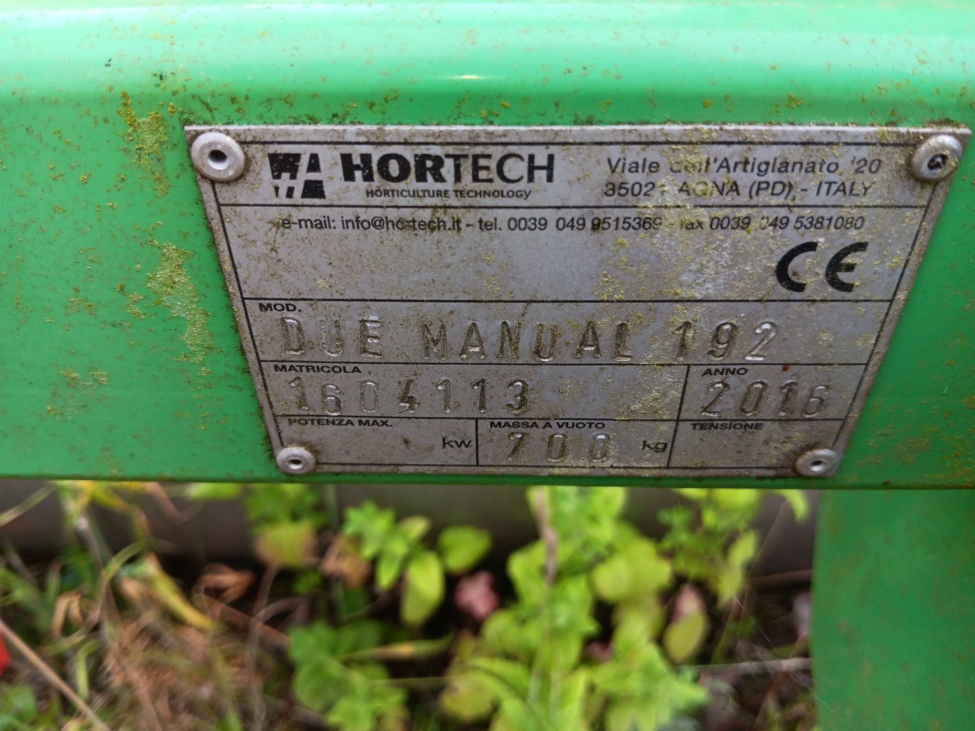 Hortech due manual 192 transplanting mulching machine, S/N 1604113 (2016) - Image 4 of 4