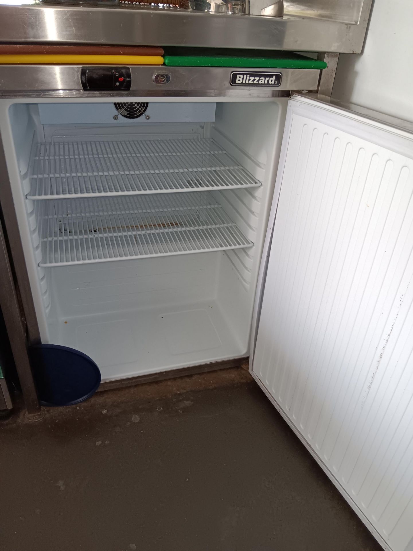 Blizzard stainless steel undercounter refrigerator - Image 2 of 2