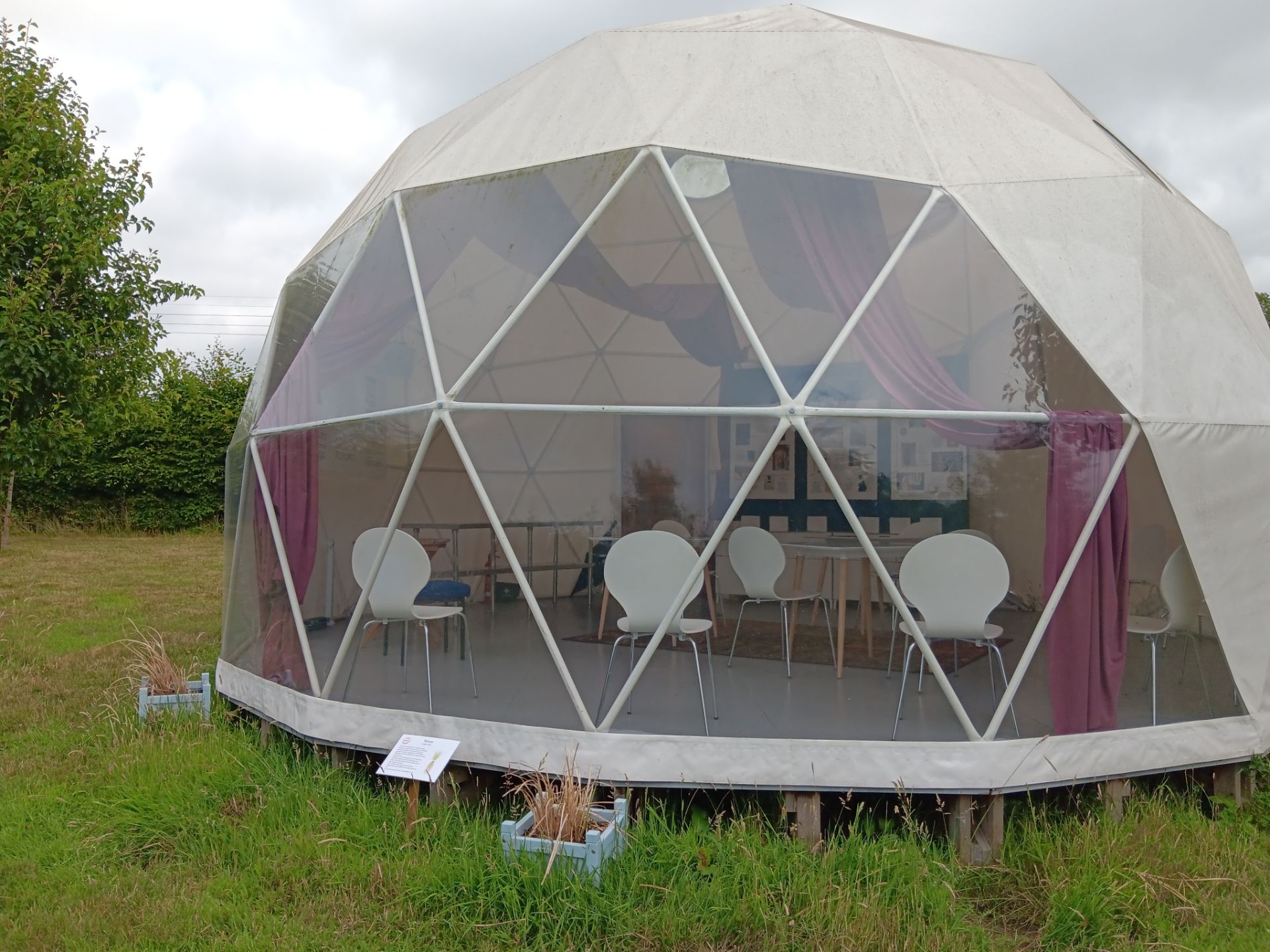 Pacific Domes 7m geodesic dome tent (October 2018) contents excluded Viewing strongly recommended to - Image 3 of 8