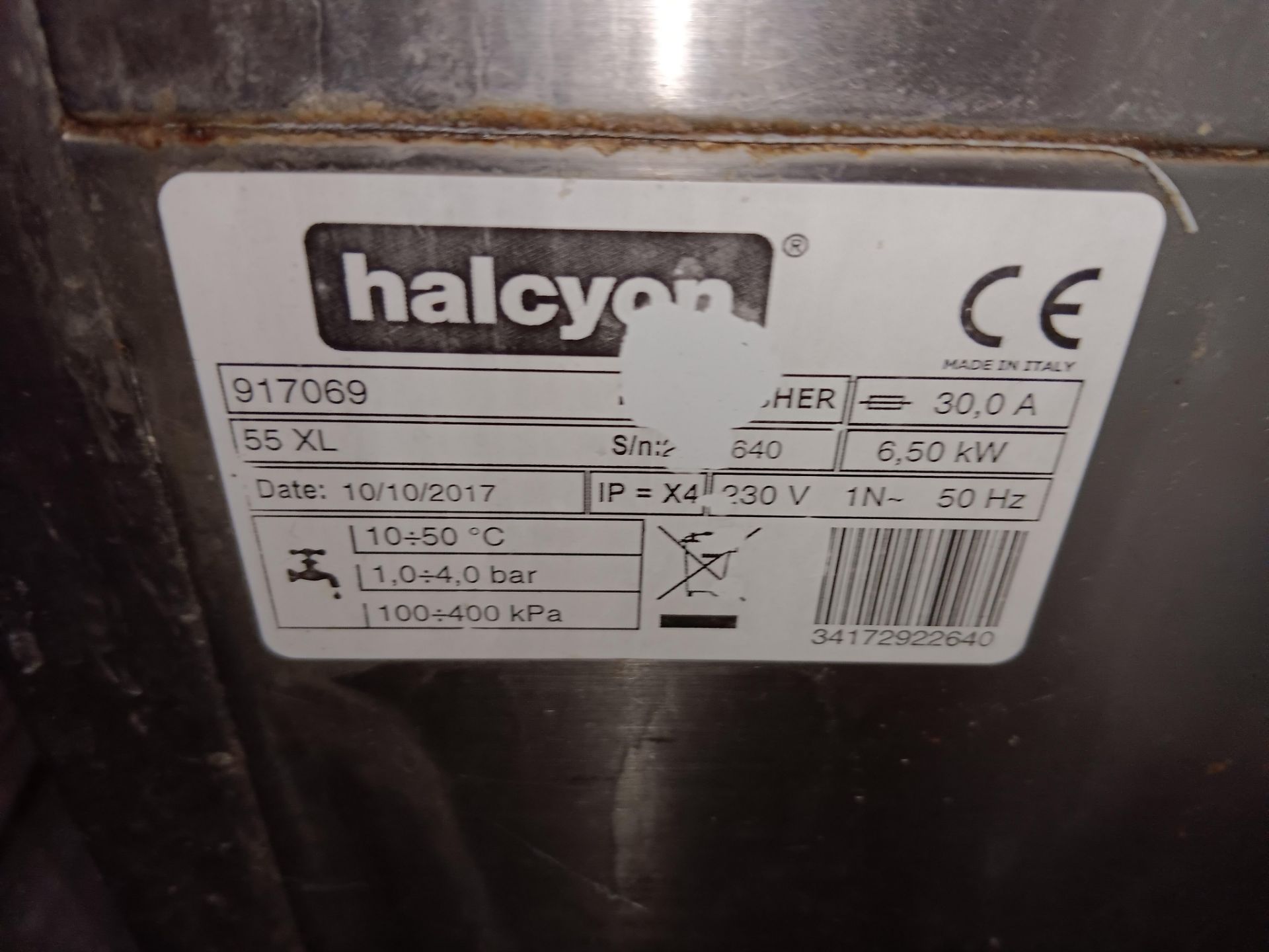 Halcyon Amika 55xL stainless steel glasswasher (disconnection required by qualified tradesperson) - Image 3 of 3